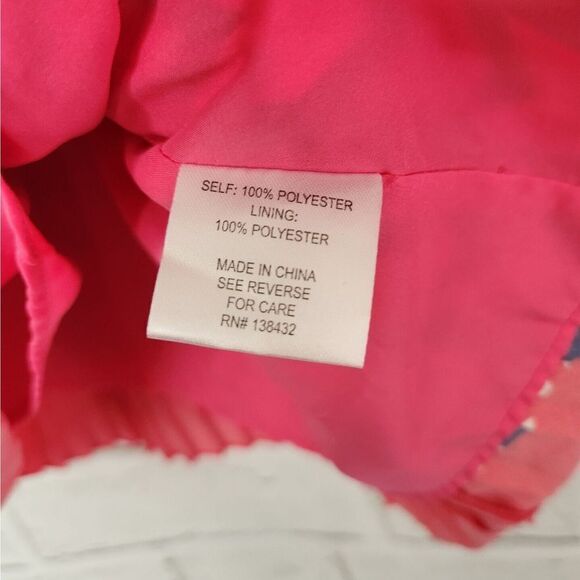 Modcloth Women's Just My Typist Pink Blue Print Sleeveless Collared Dress Sz XS - Picture 14 of 14